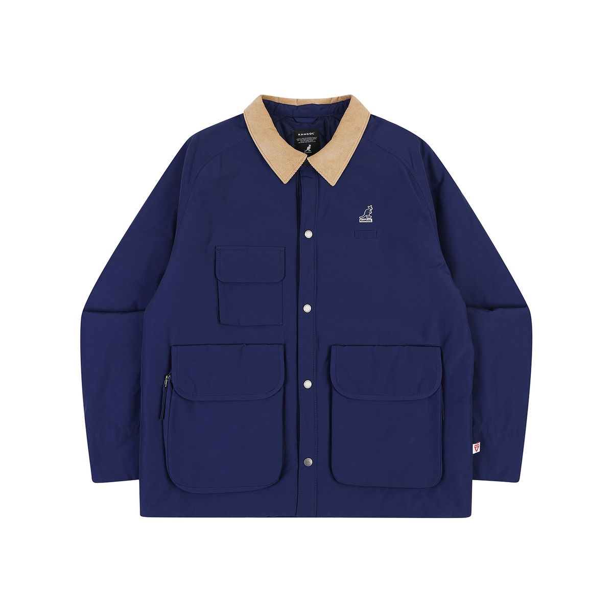 캉골(KANGOL) 프리마로프트 칼라 자켓 8542 블루