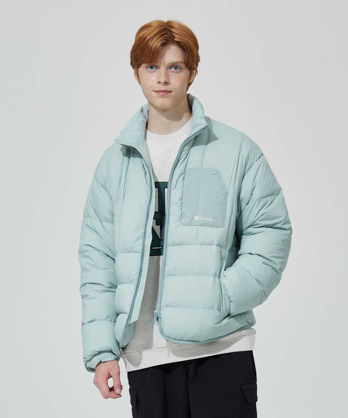 코닥(KODAK) 스탠넥 중경량 다운 자켓 MINT GREEN