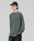 [M~4XL] 피그먼트 롱 슬리브 포켓  티셔츠_카키