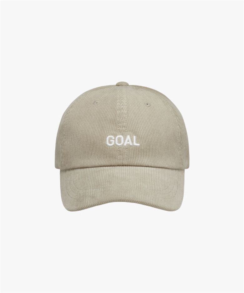 ESSENTIAL GOAL CORDUROY CAP-BEIGE