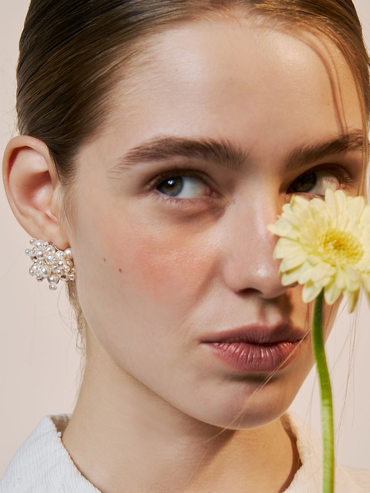 헤이(HEI) pearl firework earring