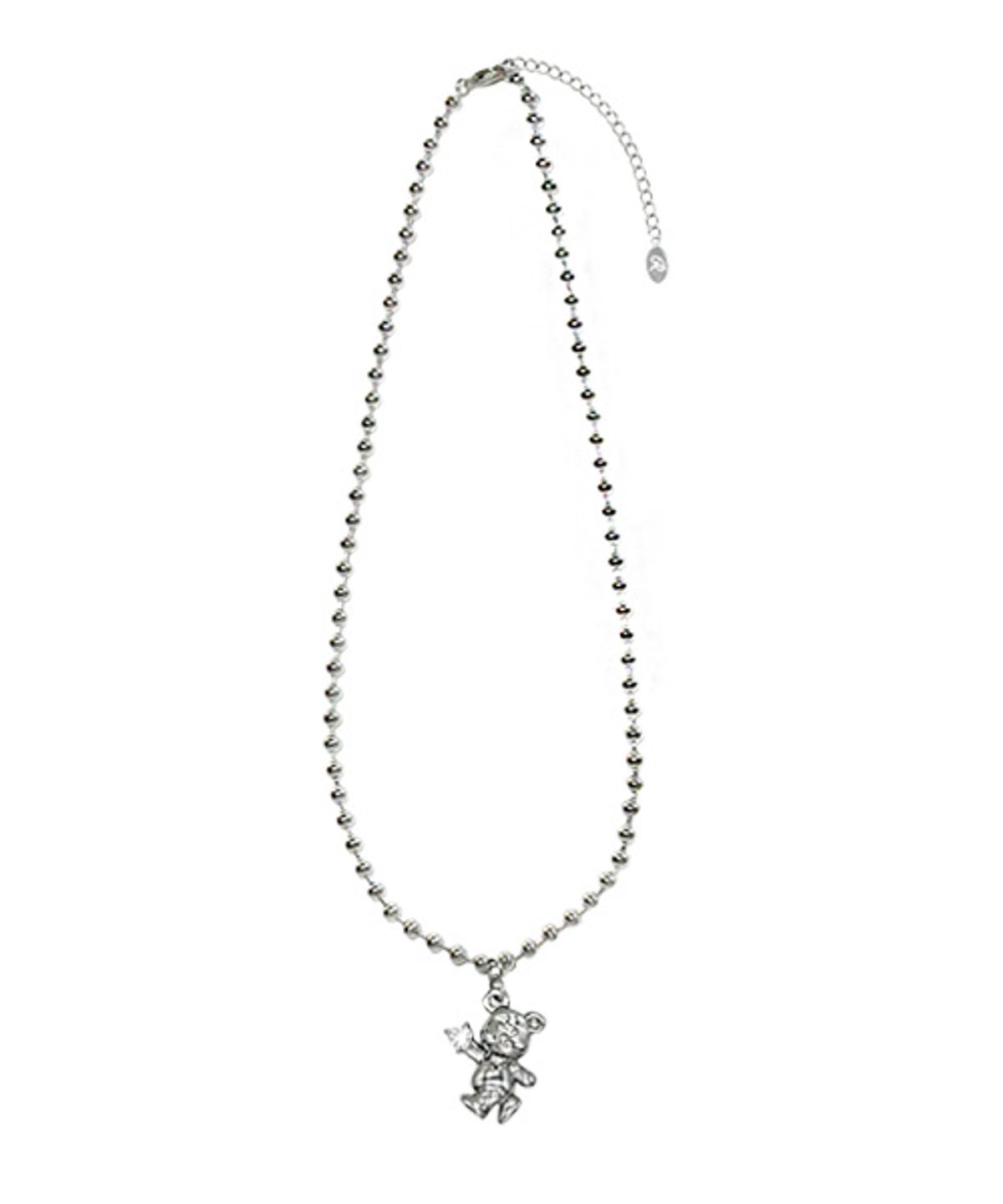 랜덤오프(RANDOMOFF) Cubic metallic Bear Necklace