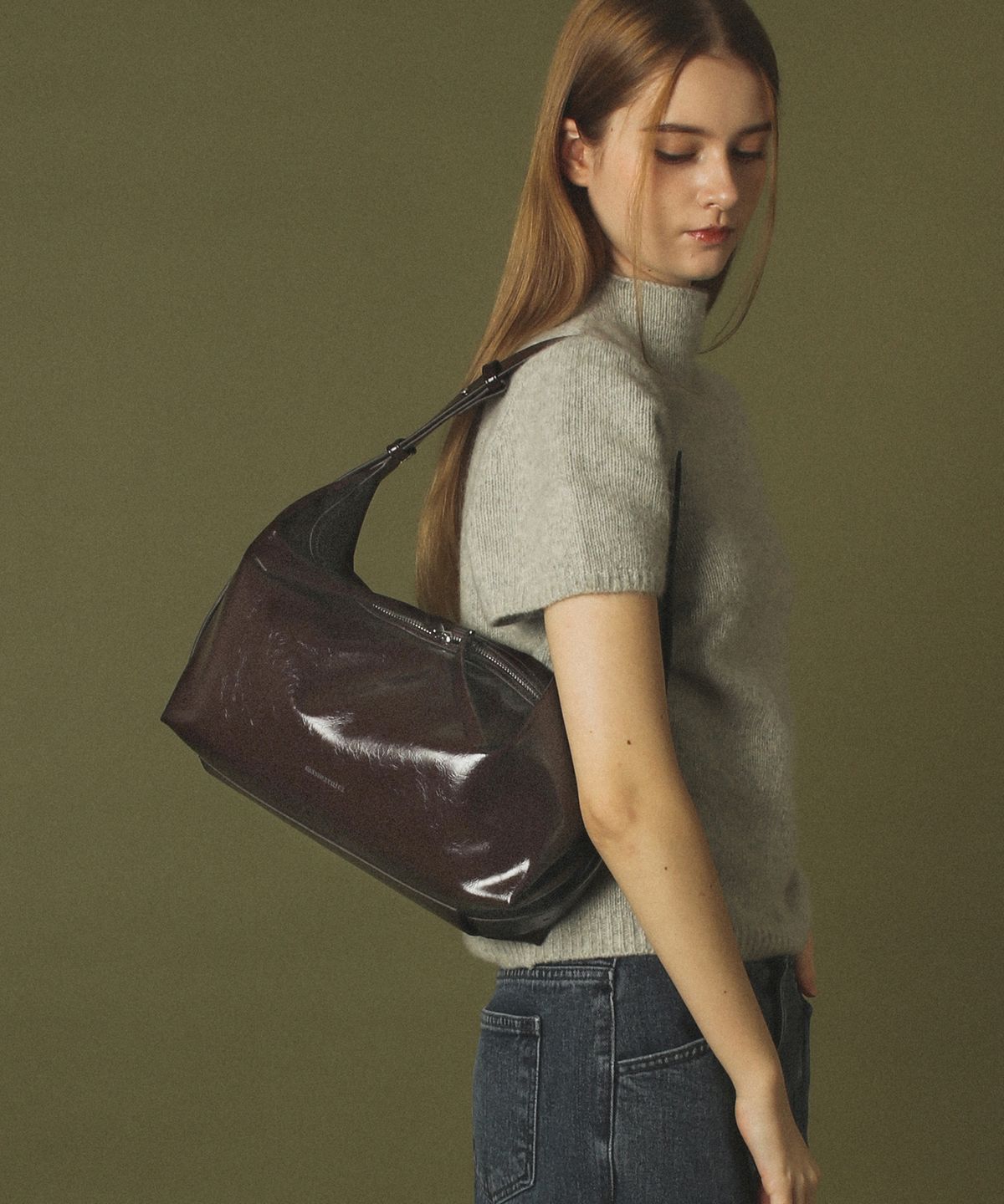 마스마룰즈(MASMARULEZ) 3way belted medium hobo bag _ Deep brown