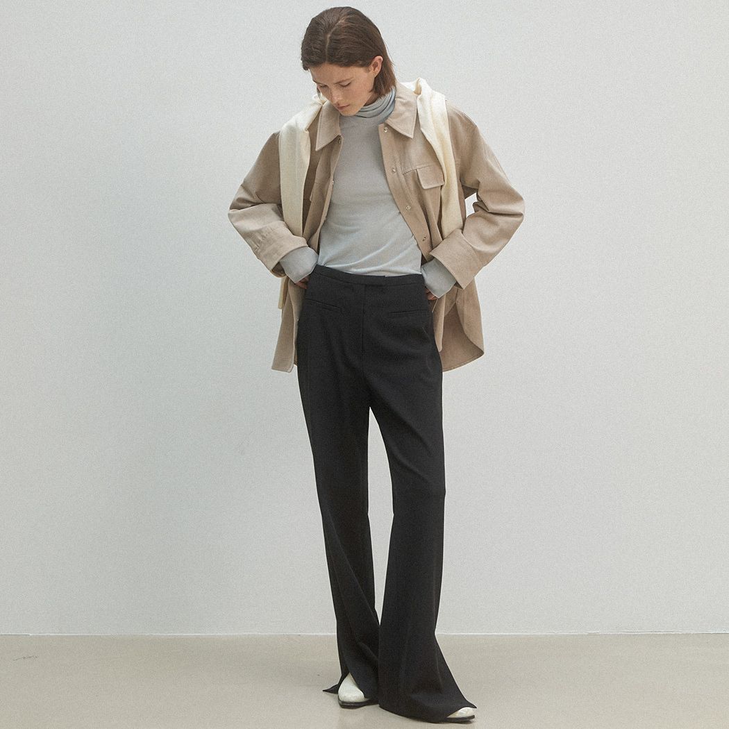 MUSINSA公式 | ATELIER NAIN FORMAL SEMI BOOTCUT PANTS(PT-5585)