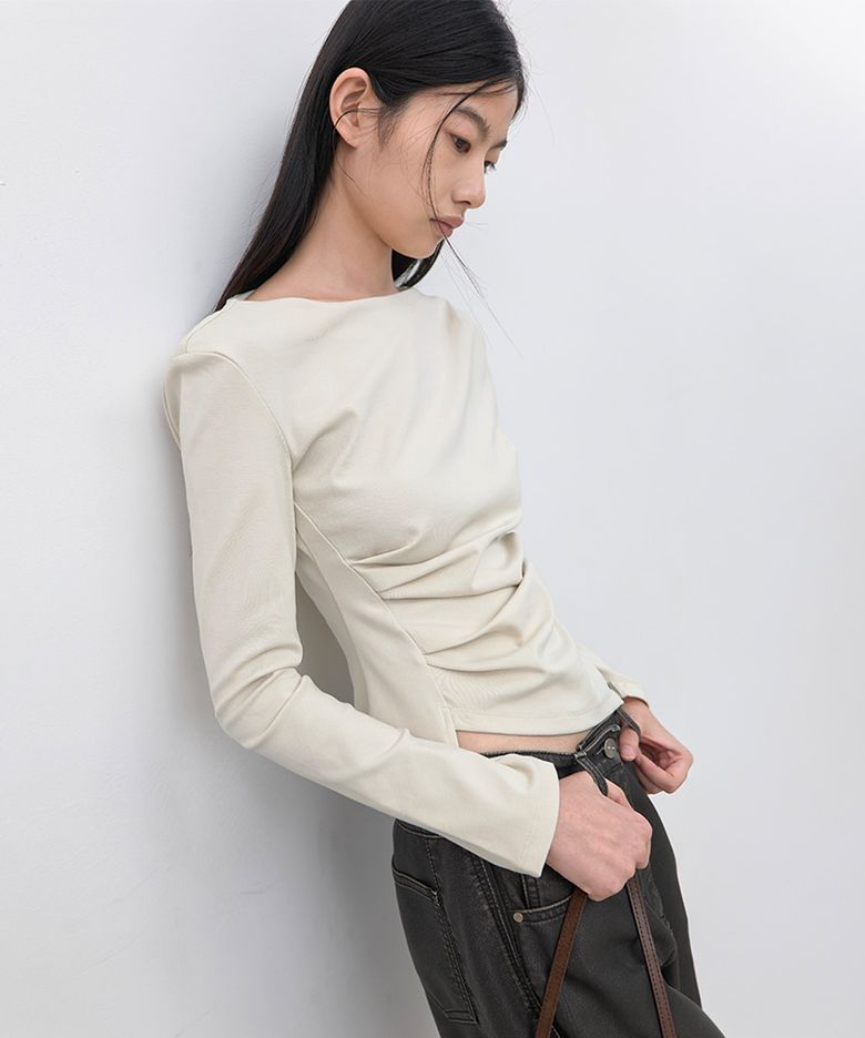 LOND2 WAIST TUCK BLOUSE (Z-BL-4287)