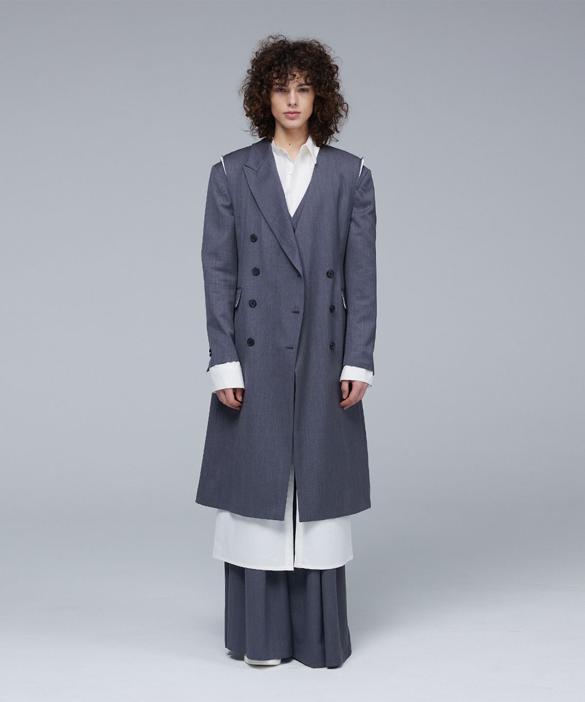 므아므(MMAM) Signature collarless button jacket