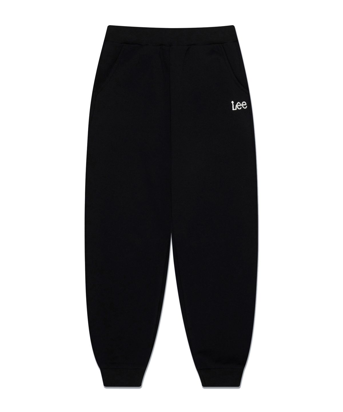 리 키즈(LEE KIDS) 트위치 자수 루즈핏 기모 조거팬츠 블랙 LK2404JP13BK