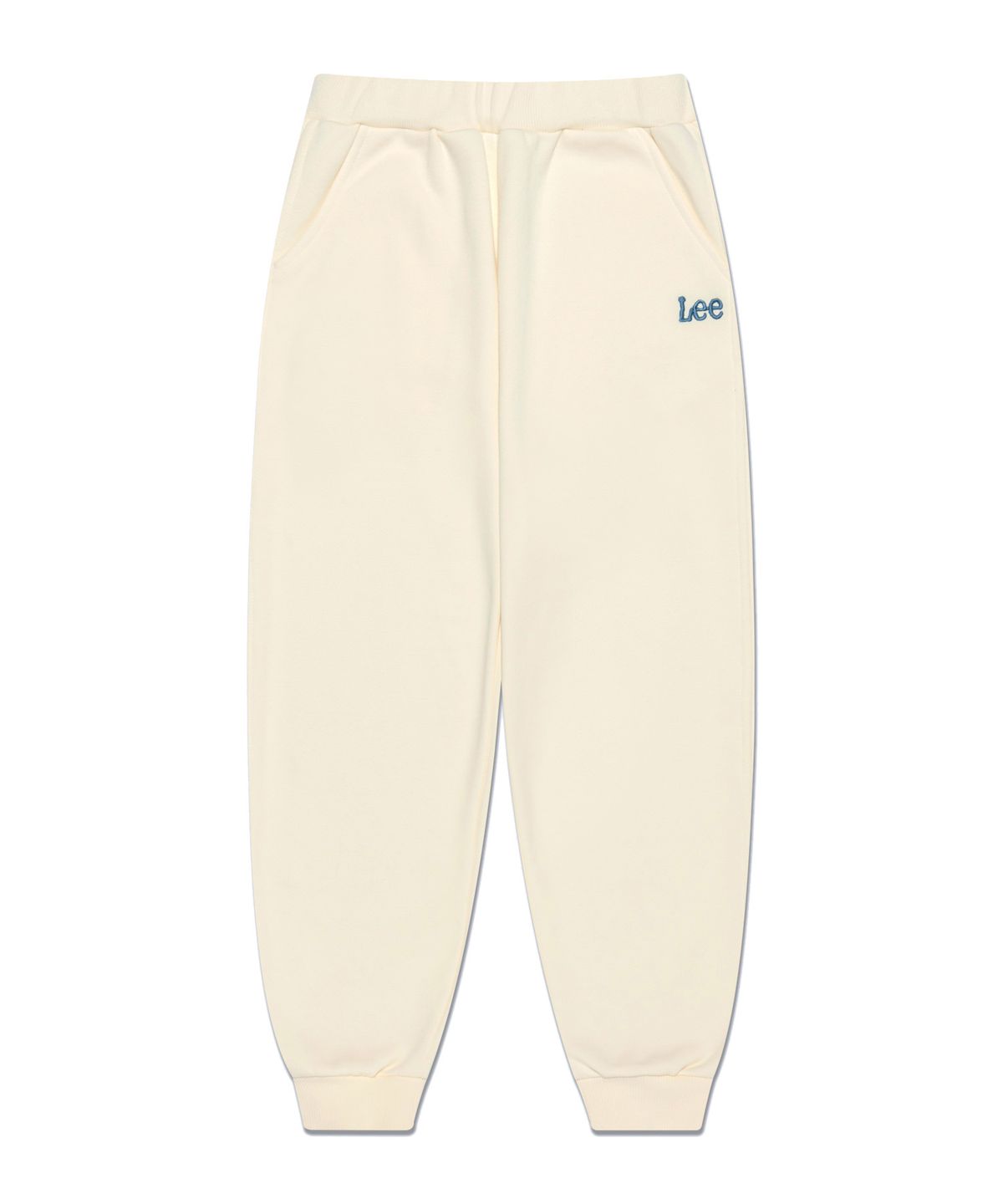 리 키즈(LEE KIDS) 트위치 자수 루즈핏 기모 조거팬츠 아이보리 LK2404JP13IV
