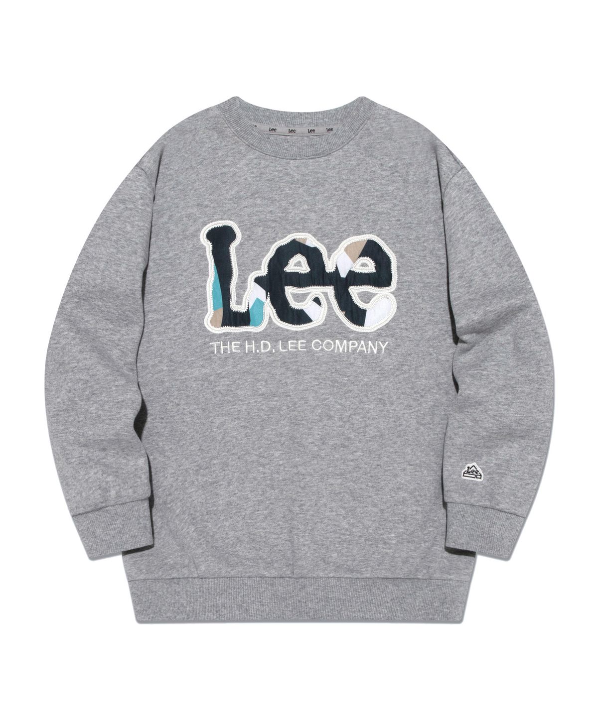 리 키즈(LEE KIDS) 카모 트위치 오버핏 기모 스웨트셔츠 멜란지그레이 LK2404CR40MG