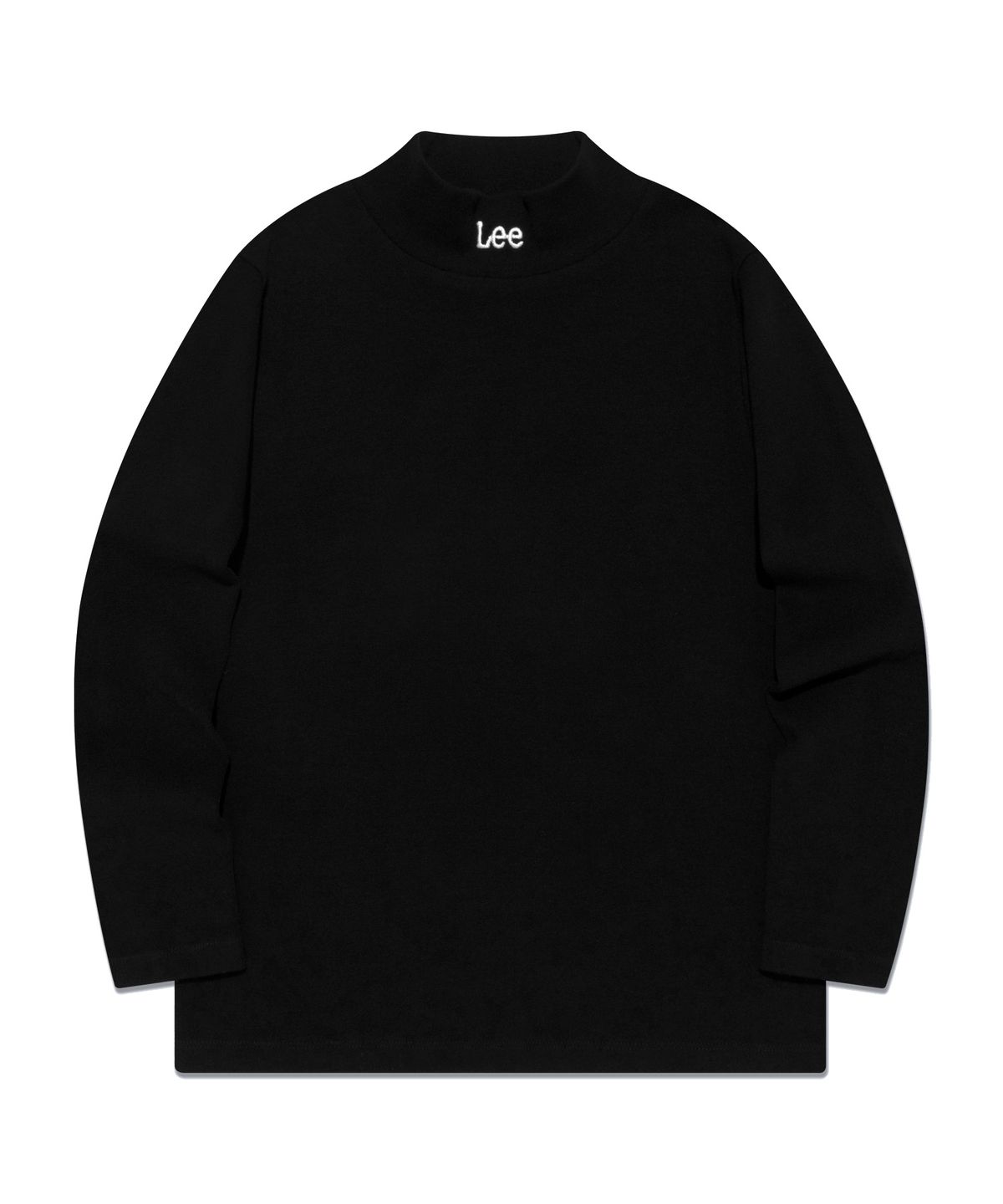 리 키즈(LEE KIDS) 반목 로고 자수 레귤러핏 티셔츠 블랙 LK2404LT04BK
