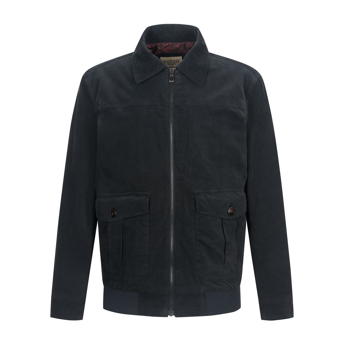 페라로 밀라노(FERRAROMILANO) 도비 코듀로이 워싱 점퍼 D/네이비(AM0EJP35148)