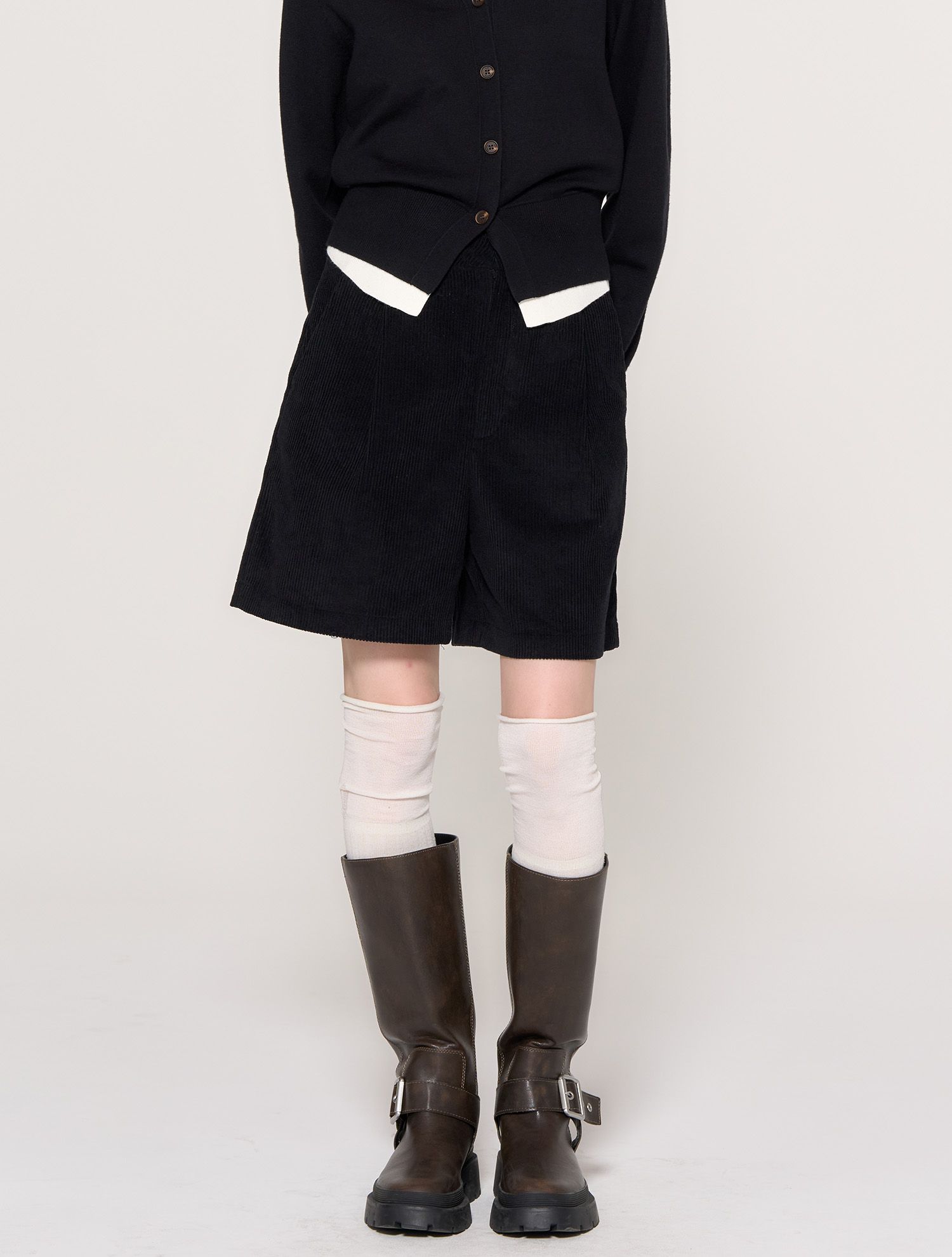 【GENERAL IDEA】Classic Corduroy バミューダパンツ MUSINSA | GENERAL IDEA Classic Corduroy Bermuda Pants [BLACK