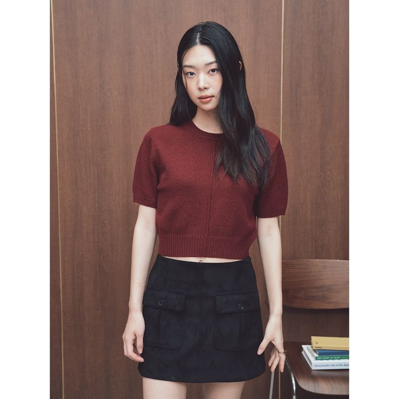 반소매 풀오버  와인 (114951AY2Z)
