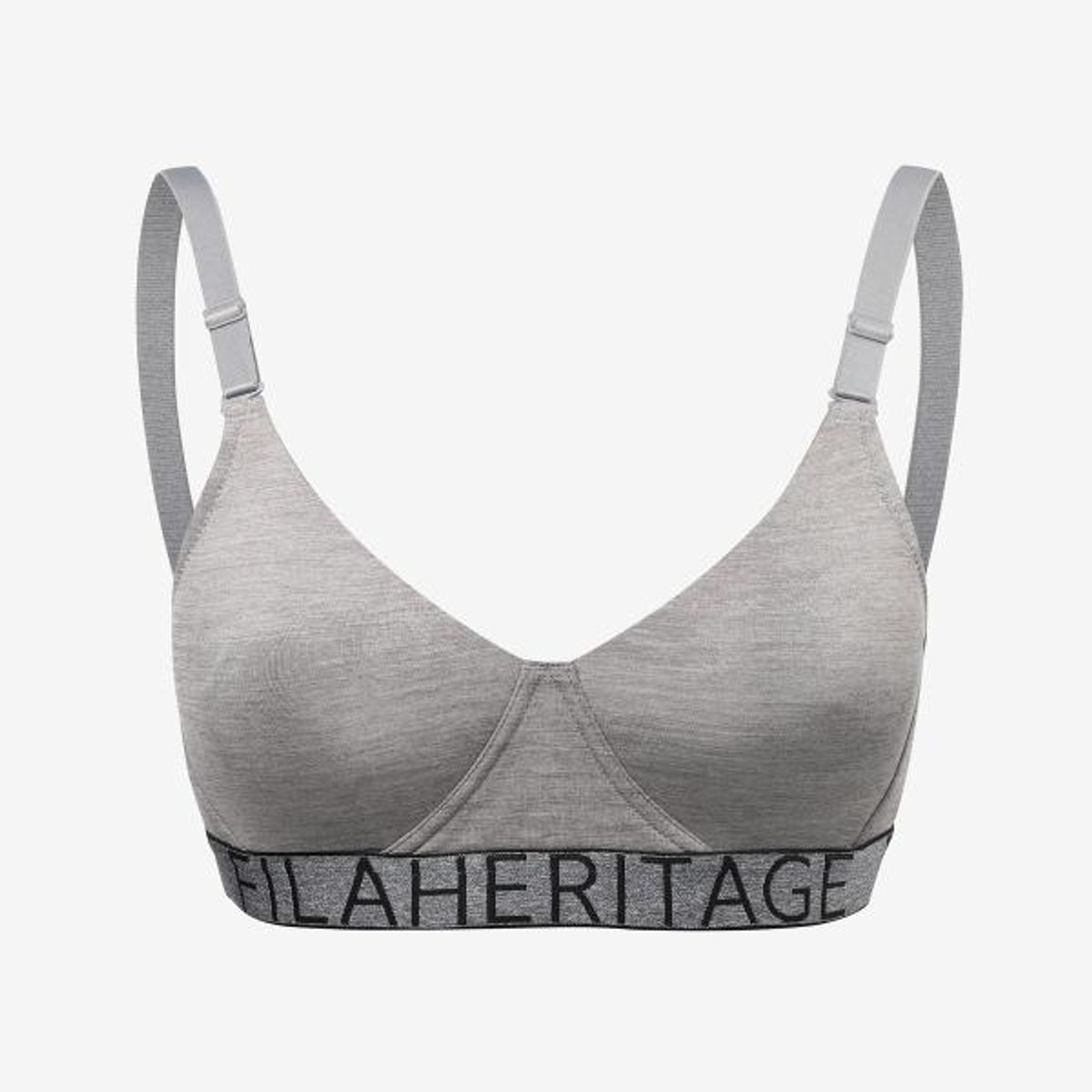 휠라언더웨어(FILA UNDERWEAR) 아웃핏 시즈널 배색 노와이어 브라(FI4BAG3446FMLY)
