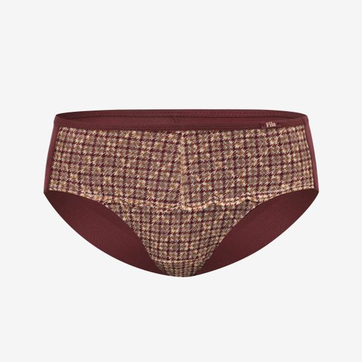 휠라언더웨어(FILA UNDERWEAR) 아웃핏 시즈널 체크 레이스 드로즈(FI4DRG3448FTBE)