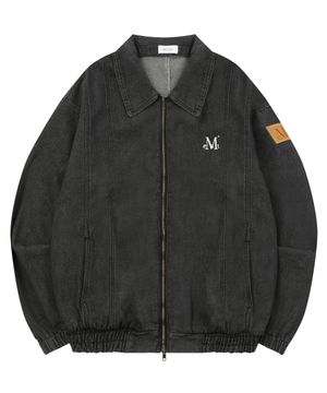 트리트 커팅 데님 블루종 자켓 (남녀공용)