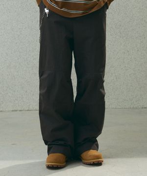 투 턱 립스탑 팬츠 [차콜]