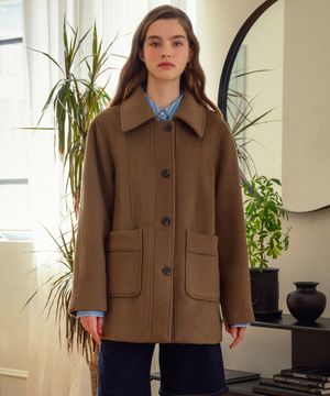 [LINE] 프리미엄 울 하프코트