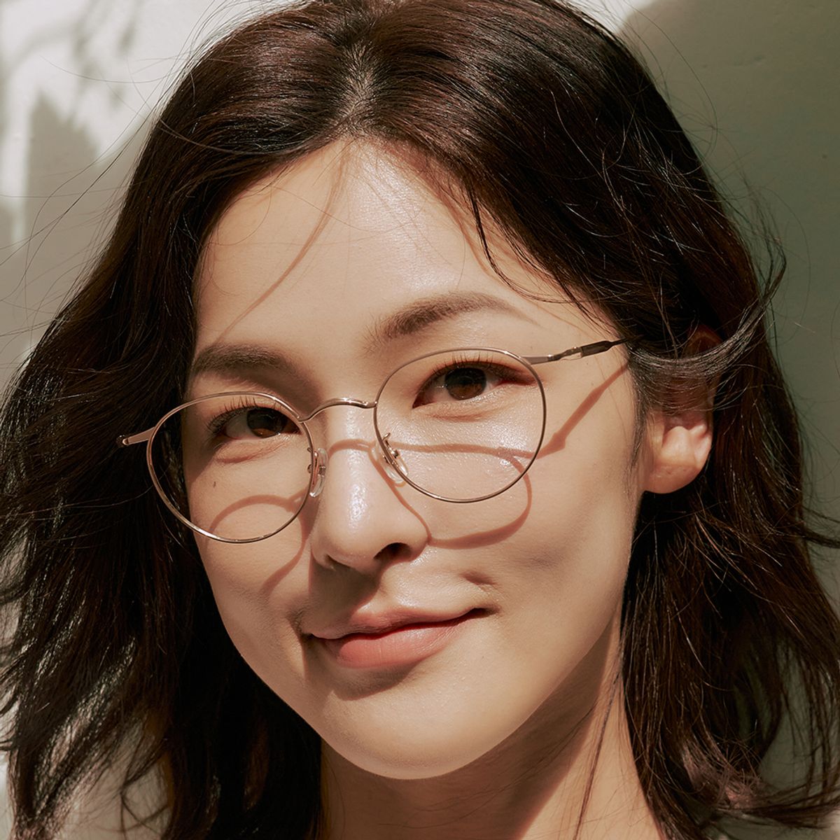 알로아이웨어(ALO EYEWEAR) AL8402 2424G 티타늄 로즈골드 레이어드 브릿지 안경테 블루라이트 렌즈 선택