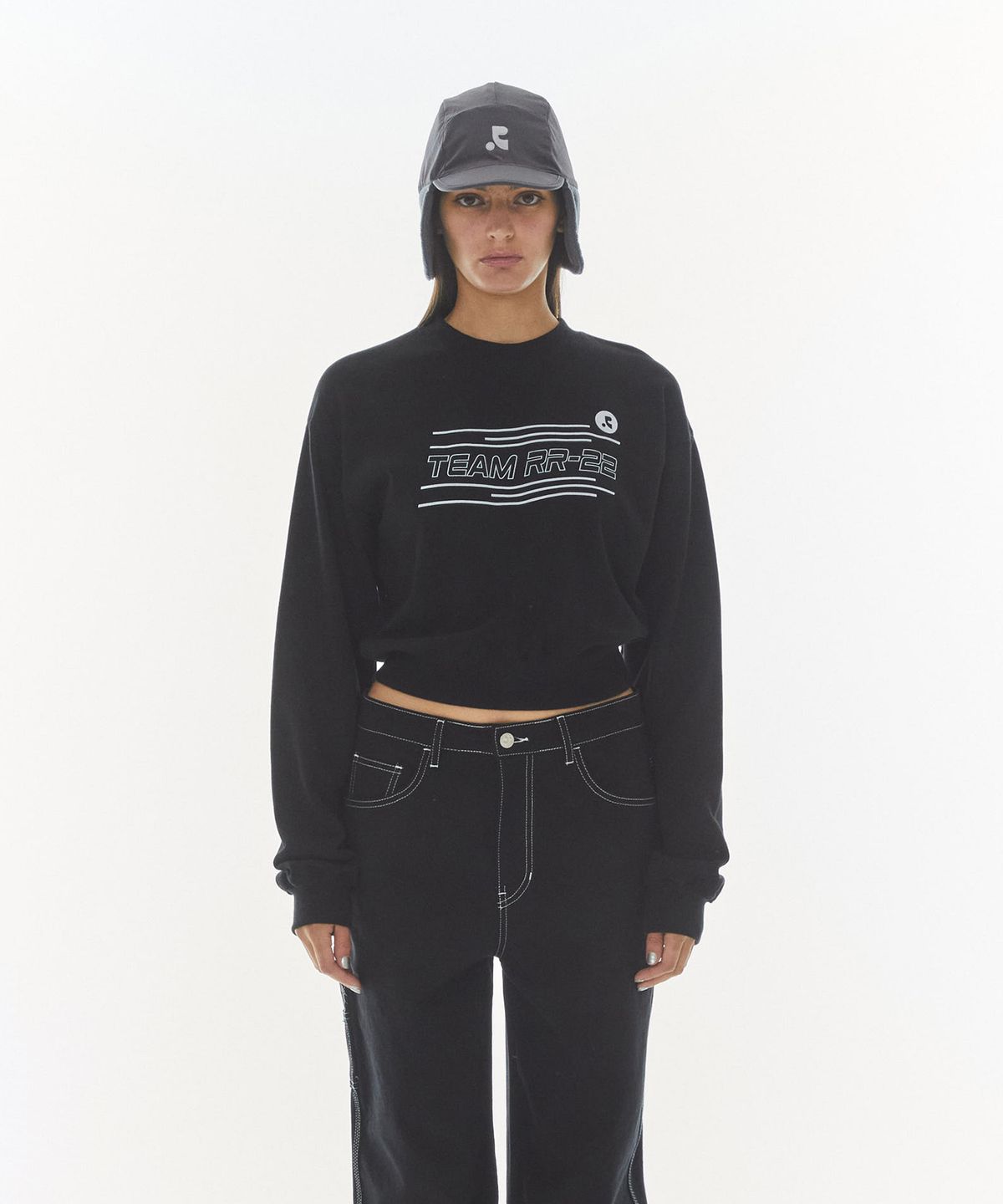 레스트앤레크레이션(REST&RECREATION) RR TEAM PIGMENT SWEATSHIRT_BLACK