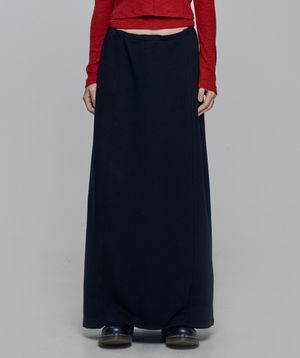 노먼 더블 맥시 스커트 Black