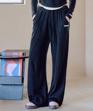 에바 니트 와이드 팬츠 [BLACK]