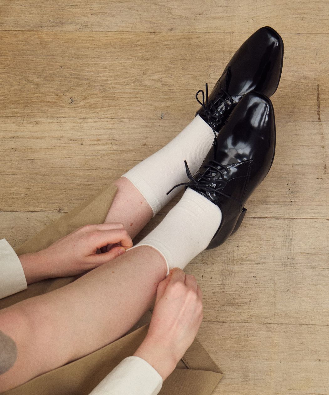 ◆KOMOREBI MUSEUM◆ Handmade glossy slim toe derby shoes KM2 MUSINSA | KOMOREBI MUSEUM KM253 Handmade Glossy Slim Toe