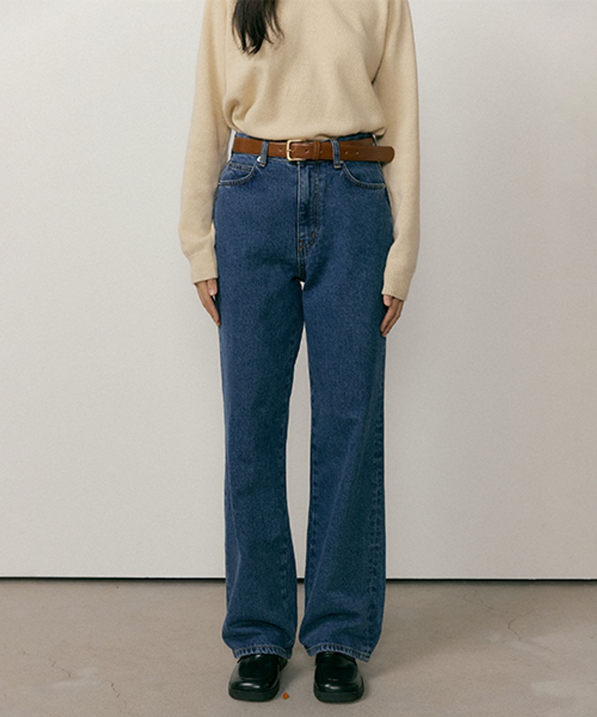 링서울(LINGSEOUL) indigo washing denim pants