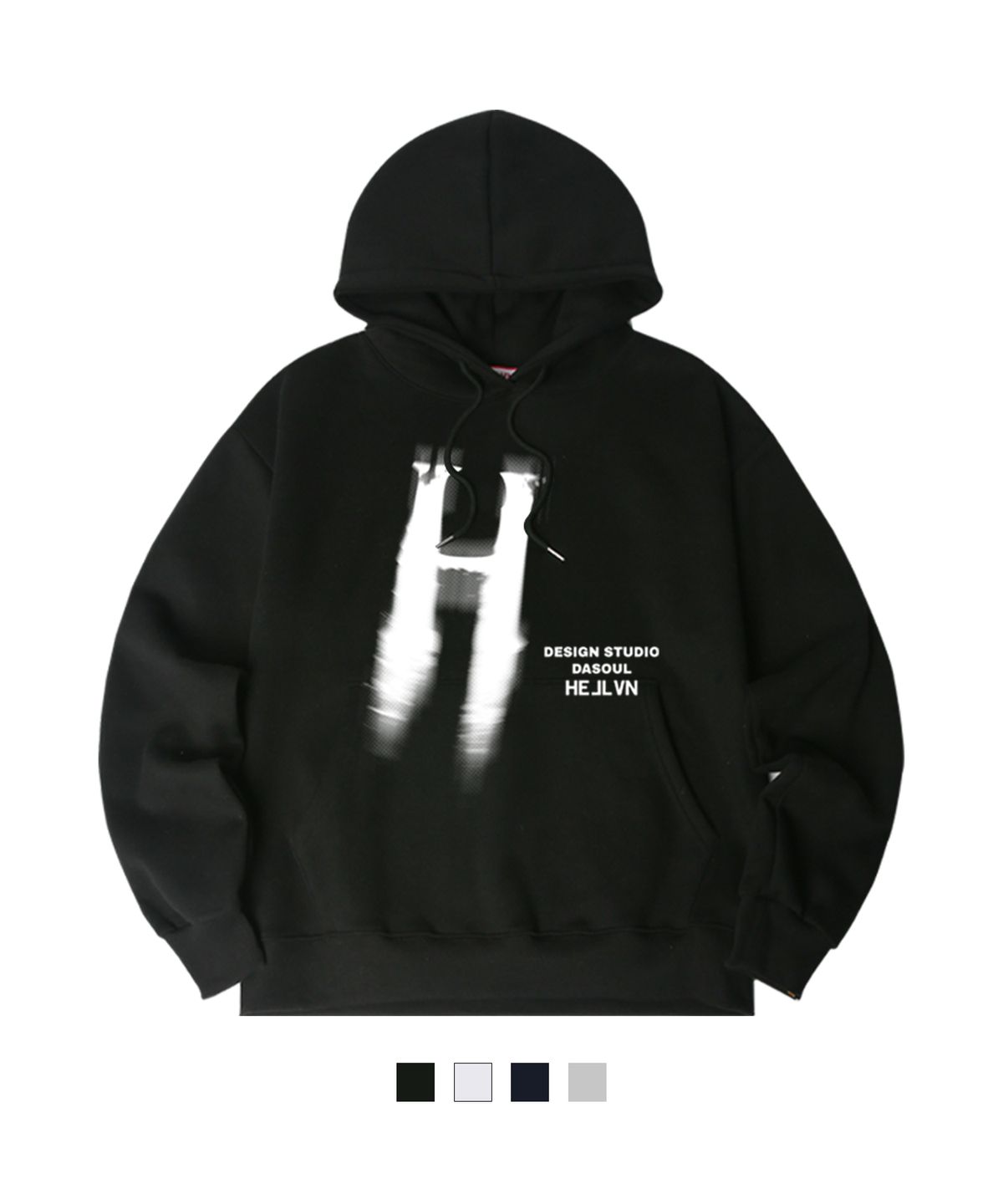헬븐(HELLVN) H/V BLUR H 오버핏 기모 후드 (SOH4-4HV028)