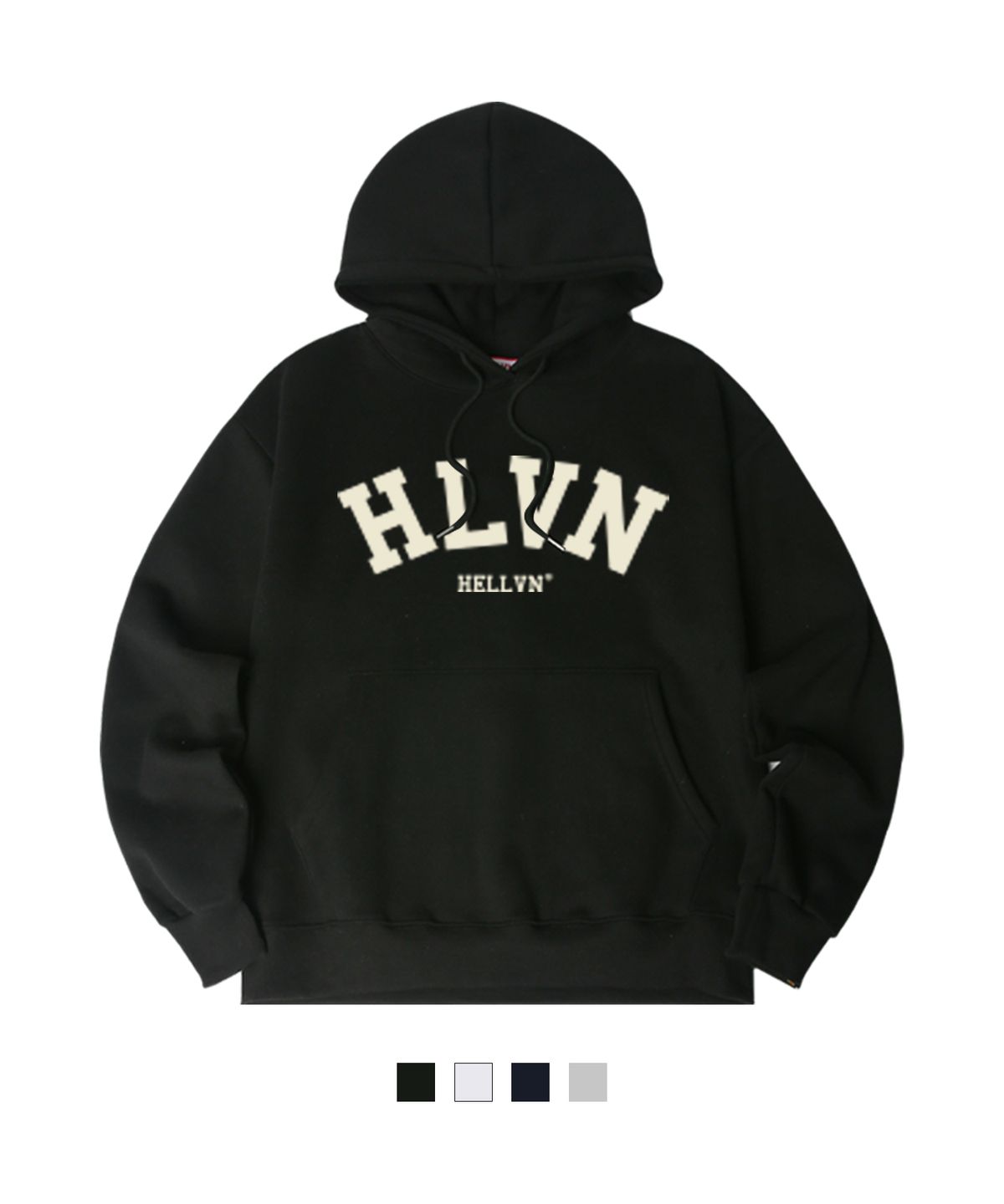 헬븐(HELLVN) H/V HLVN 오버핏 기모 후드 (SOH4-4HV026)