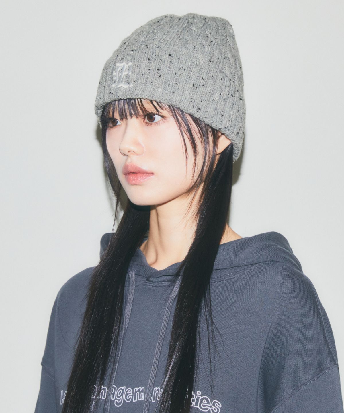 엘엠씨(LMC) GOTHIC NEP CABLE BEANIE gray