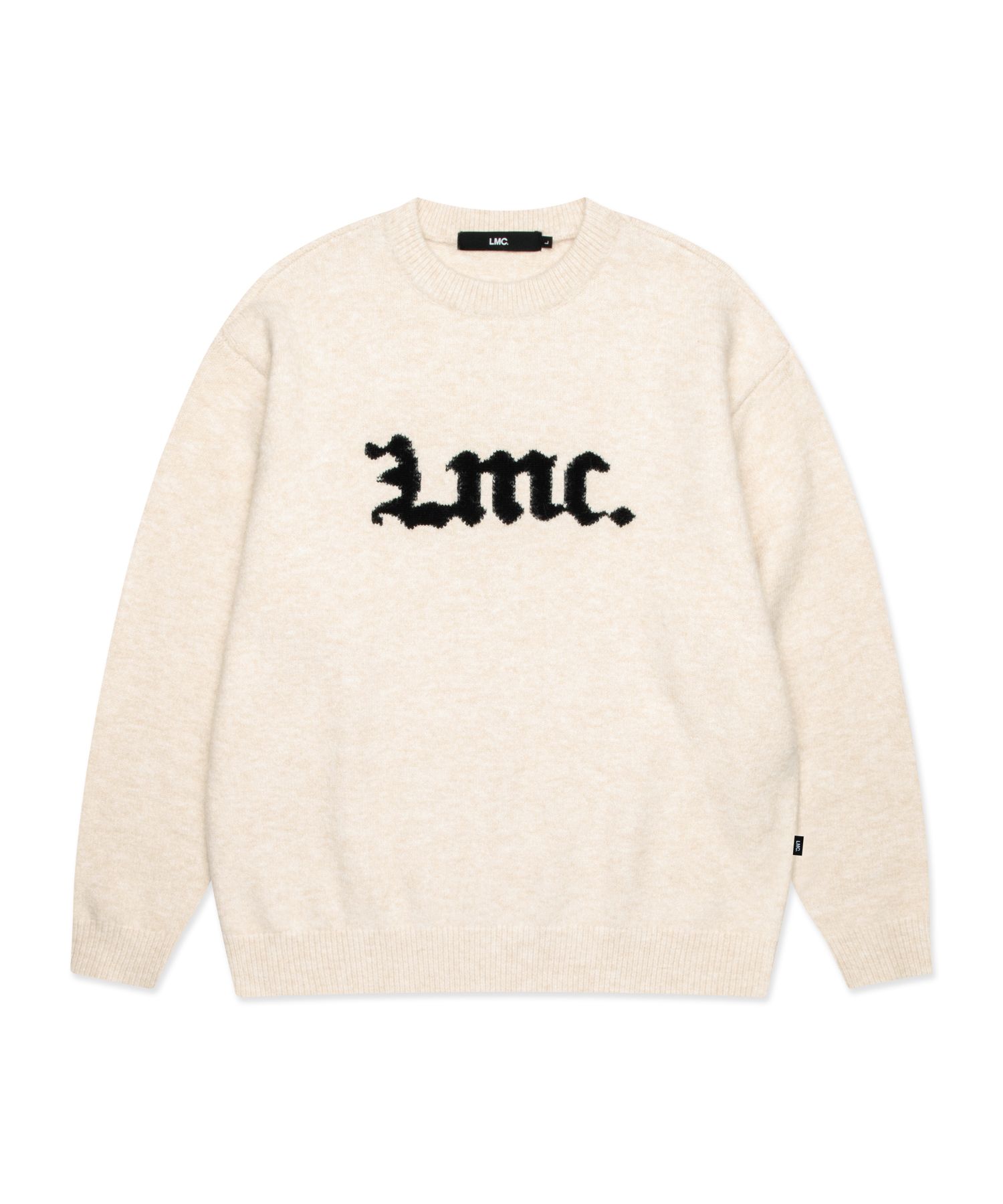 MUSINSA公式 | LMC GOTHIC NAME KNIT SWEATER cream
