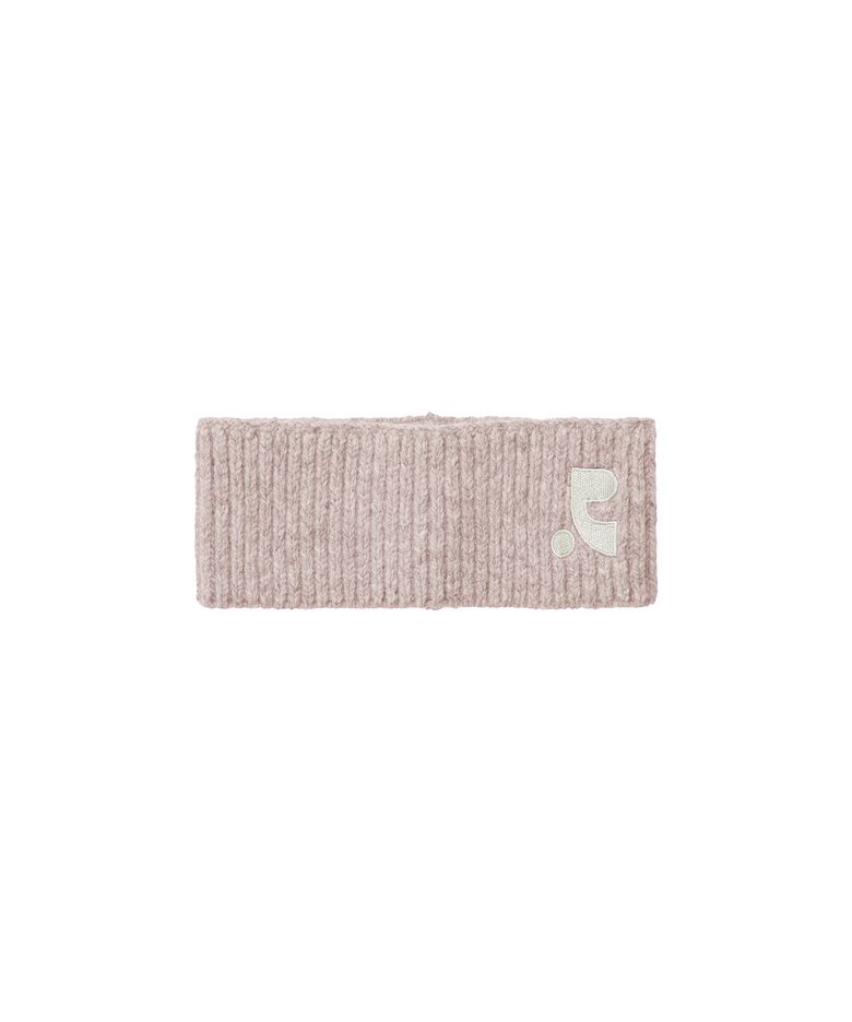 LOGO KNIT HAIR BAND - PINK
