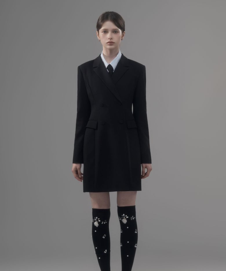 Jenn Suit Jacket Dress - Black