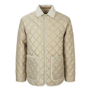 FAUX 스웨이드 배색 퀼팅점퍼 (FHMAH6302)