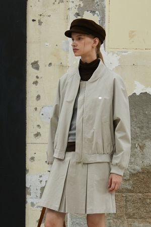 CHARMING BLOUSON_LIGHT GREY