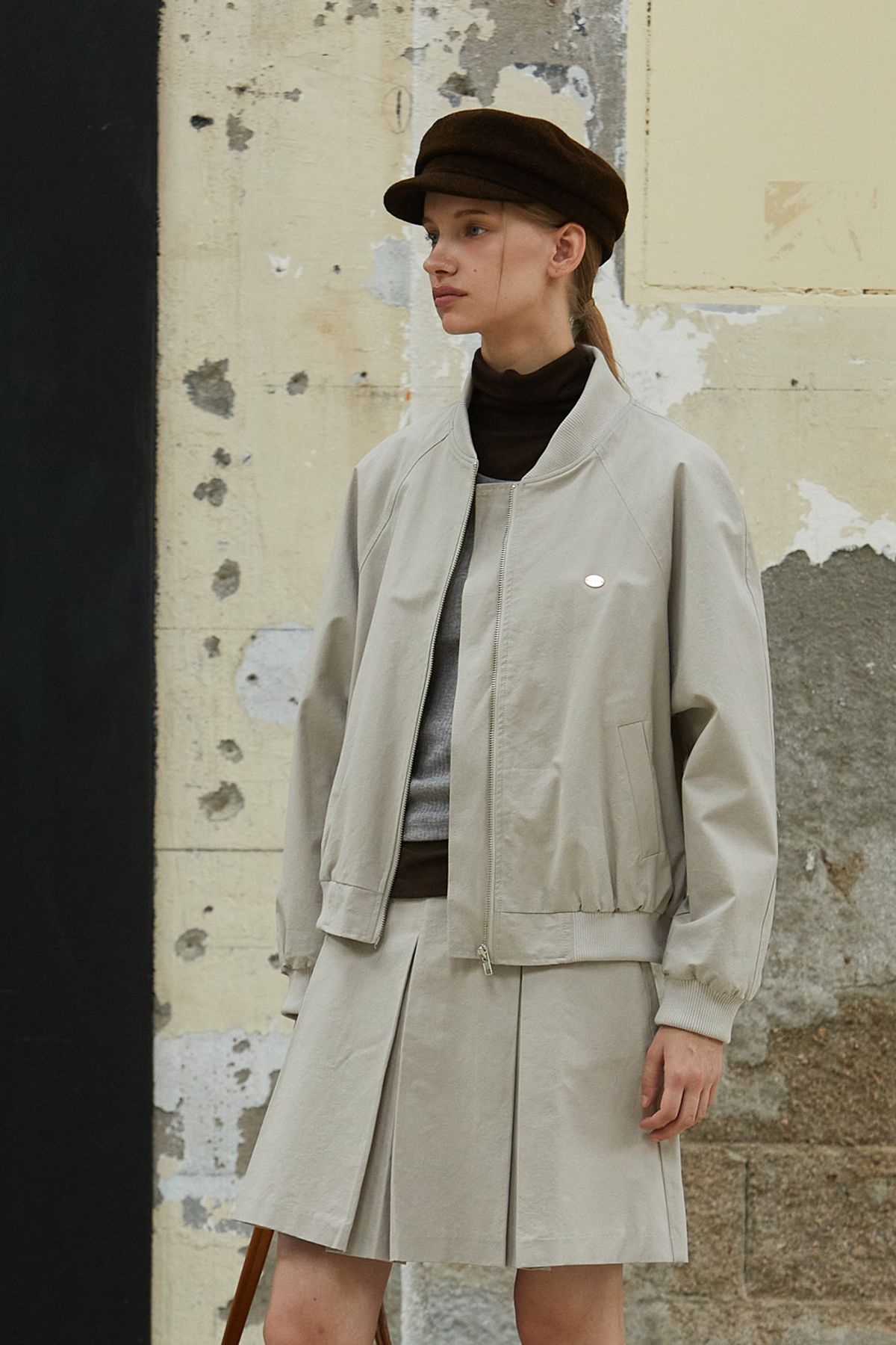 아노에틱(ANOETIC) CHARMING BLOUSON_LIGHT GREY