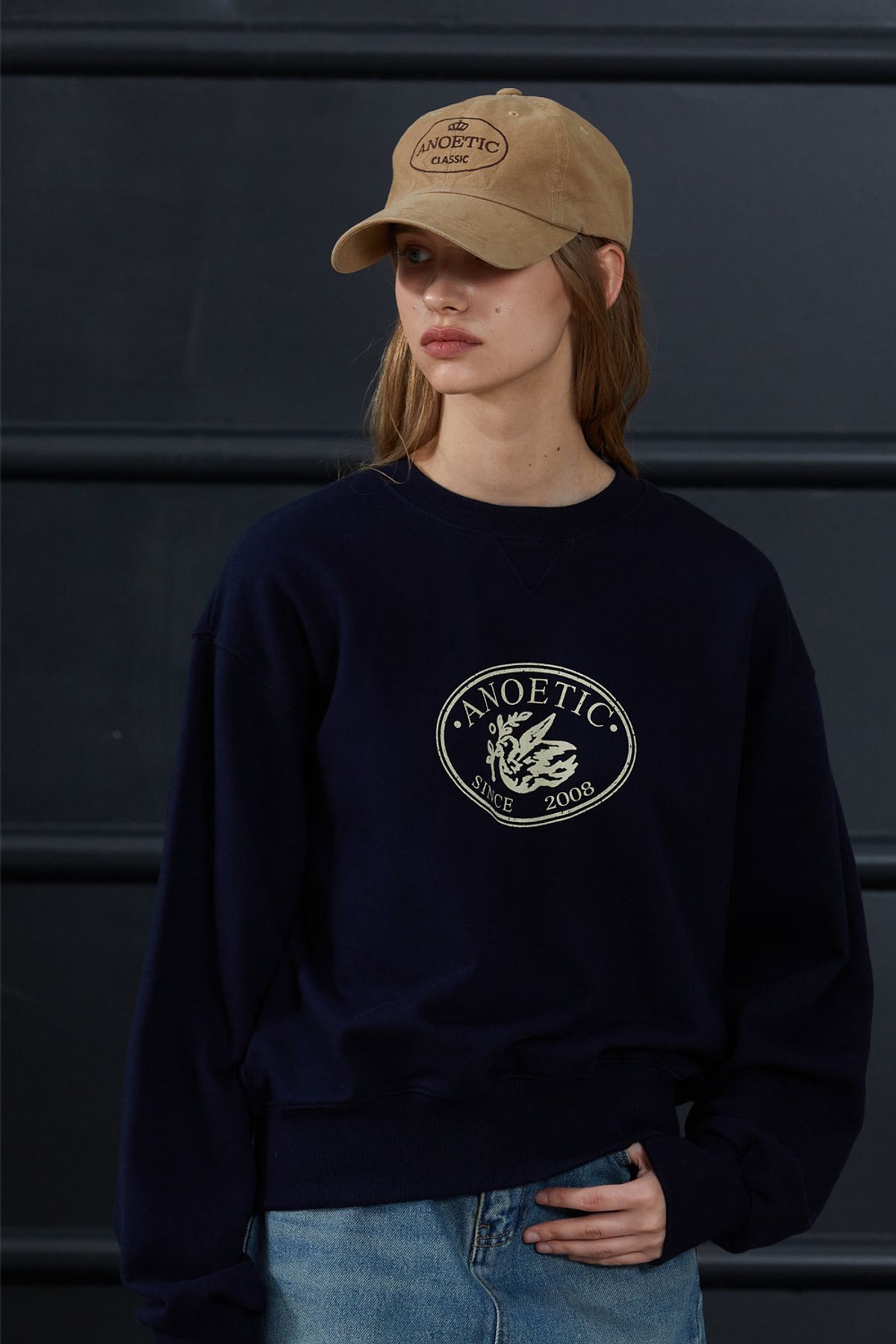 아노에틱(ANOETIC) ANC BIRD SWEATSHIRT_NAVY