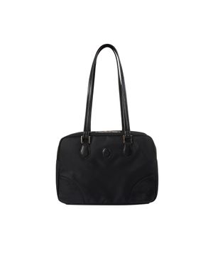 NYLON SQUARE SHOULDER BAG_BLACK