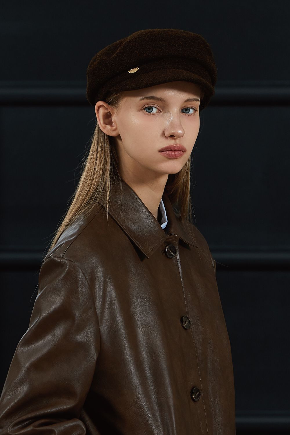 ●ANOETIC● ANC NEWSBOY CAP_BLACK ANOETIC ANC Newsboy Cap Black at Amazon Women's Clothing store