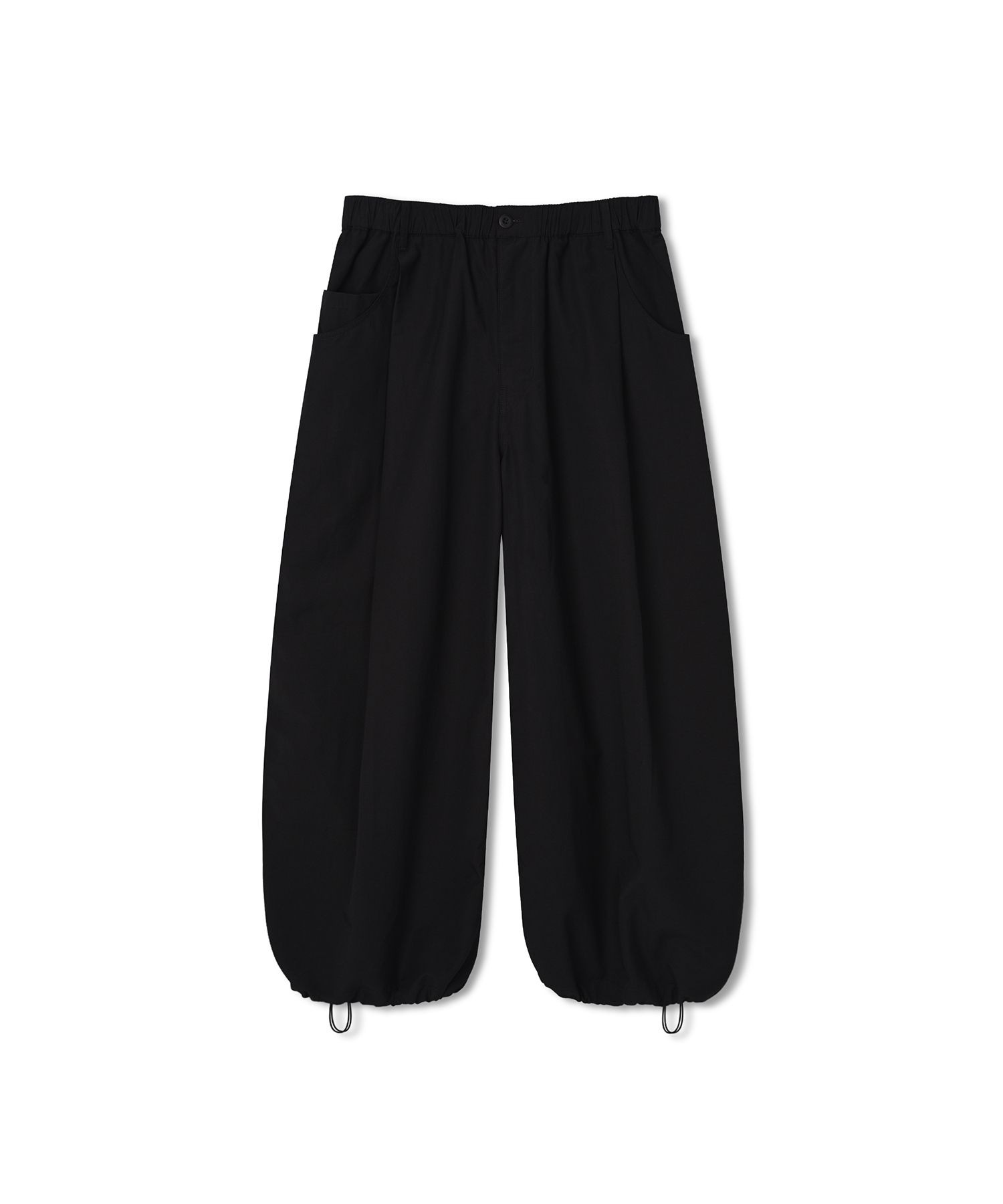 MUSINSA | ANGLAN Decent Pocket Deep Tuck Wide Pants - Black