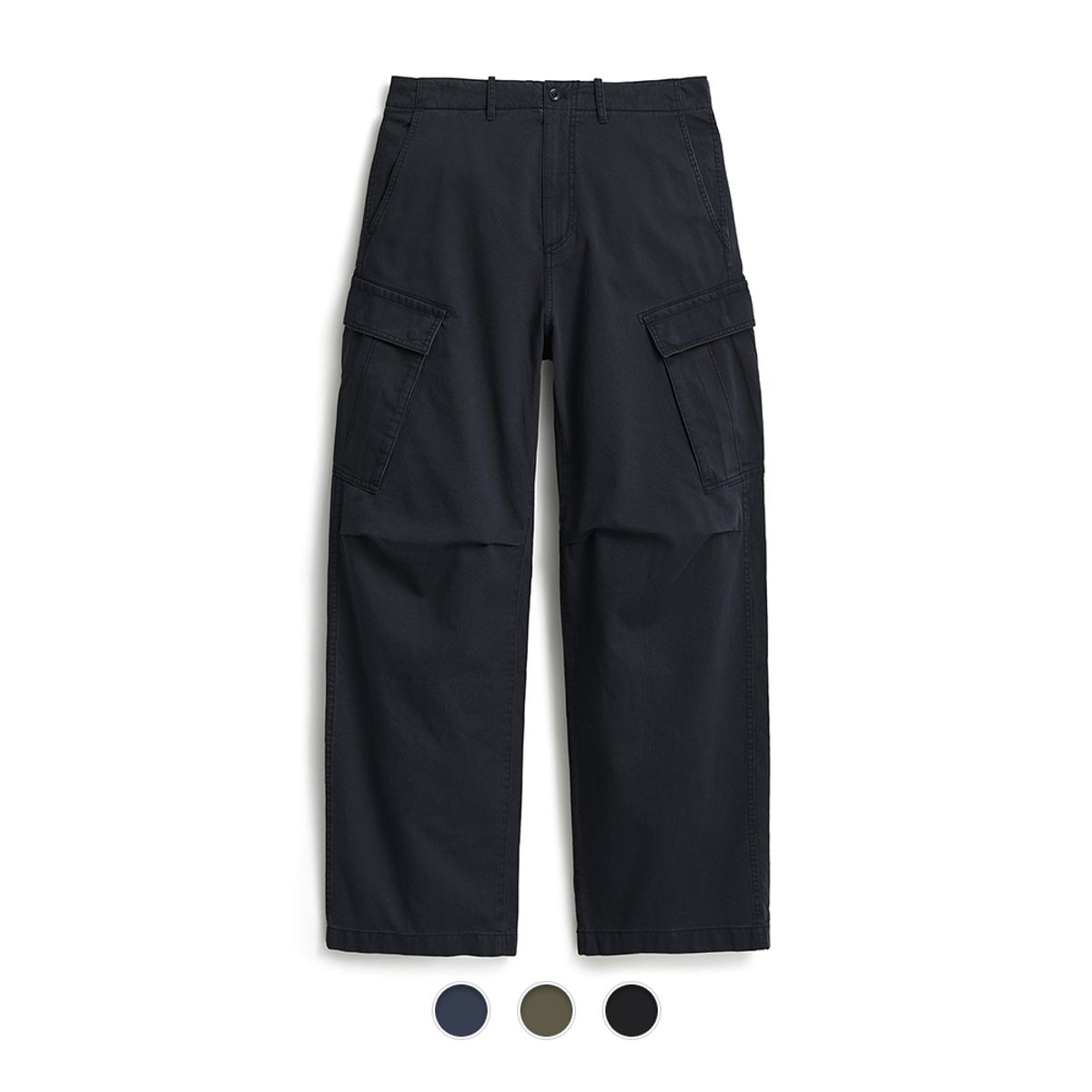 포터리(POTTERY) Garment Washed Cargo Pants - 3 Color