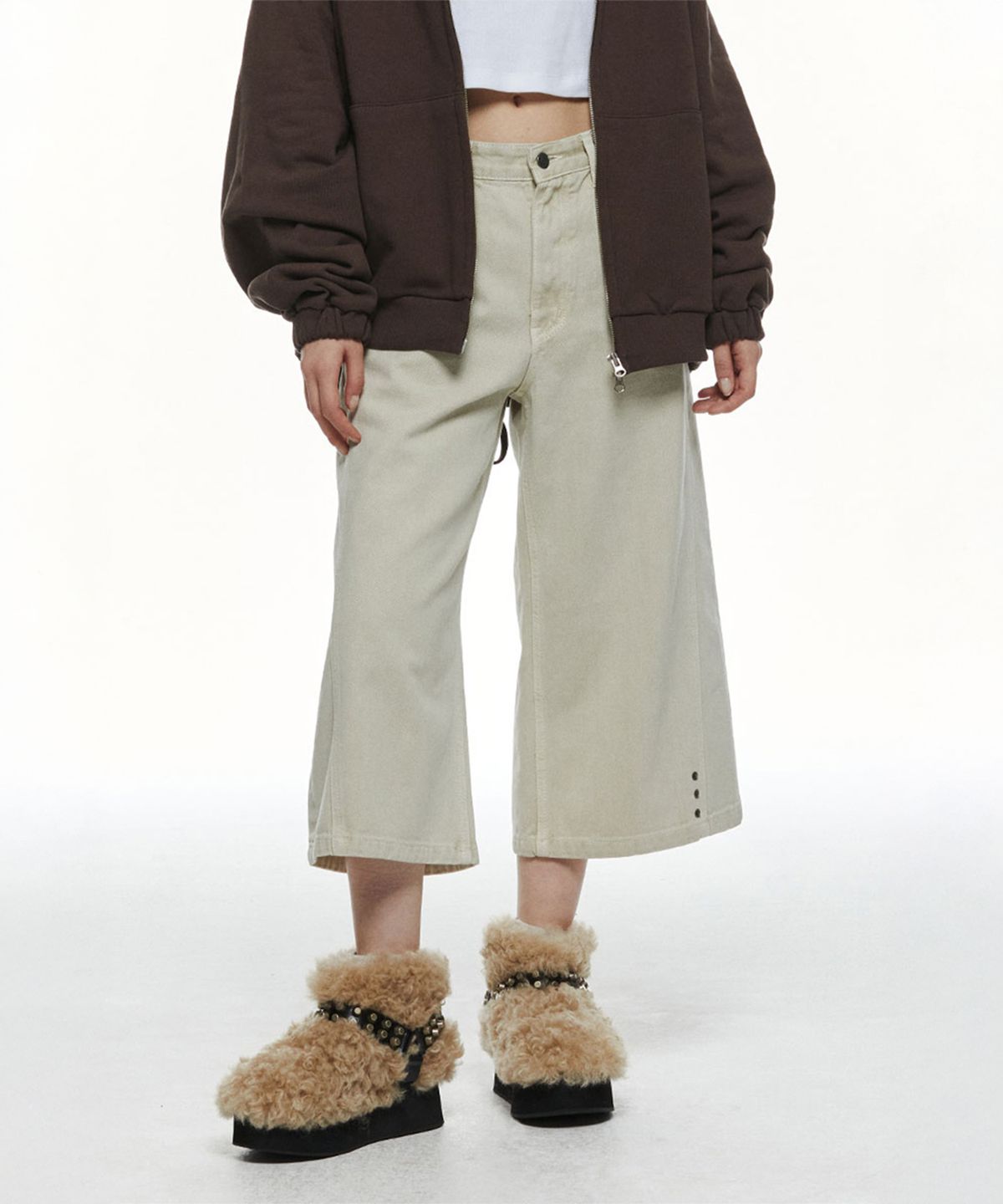 쓰리투에이티(THREE TO EIGHTY) BERMUDA PANTS (BEIGE)