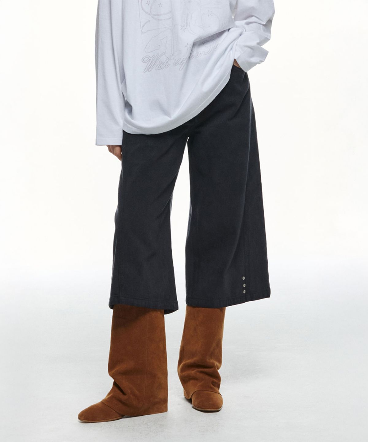 쓰리투에이티(THREE TO EIGHTY) BERMUDA PANTS (BLACK)