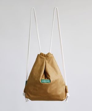 부분 스트링 숄더 백팩 R4 스웨이드 - camel brown