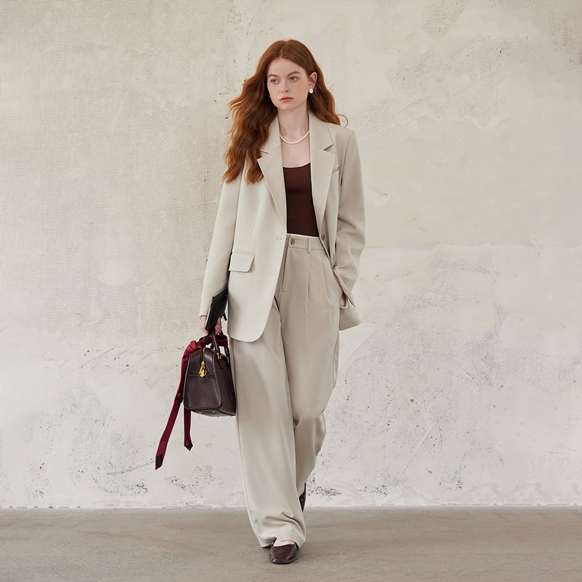 웬스데이딜라잇(WEDNESDAY DELIGHT) WD_High-end suit pants_2color