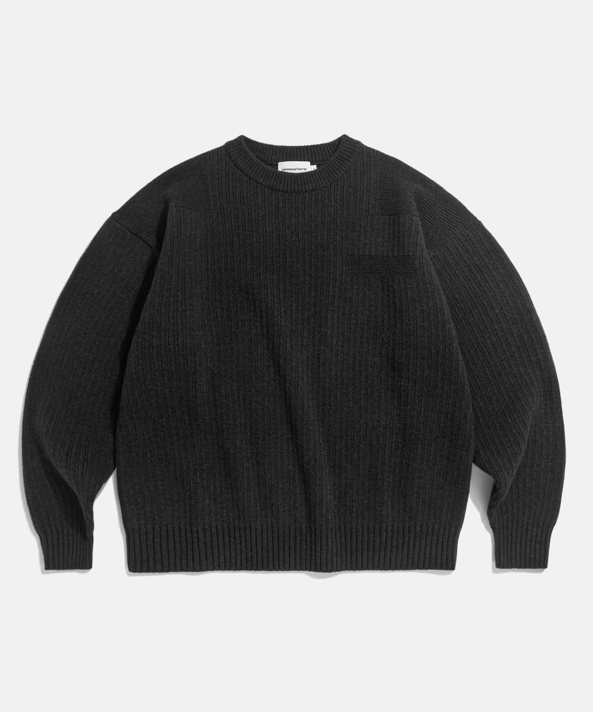 에스피오나지(ESPIONAGE) Commando Knit Sweater Charcoal