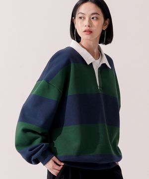 마홈스 카라 맨투맨 딥그린 JYMT3565