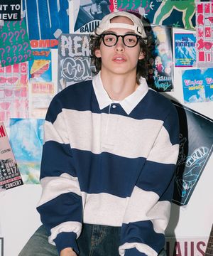 마홈스 카라 맨투맨 오트밀 JYMT3565