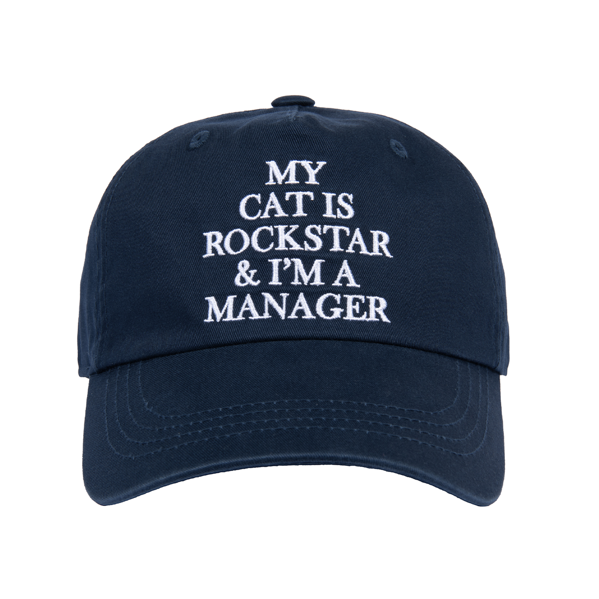 조거쉬(JOEGUSH) Big Font Rockstar Cotton Cap (Navy)